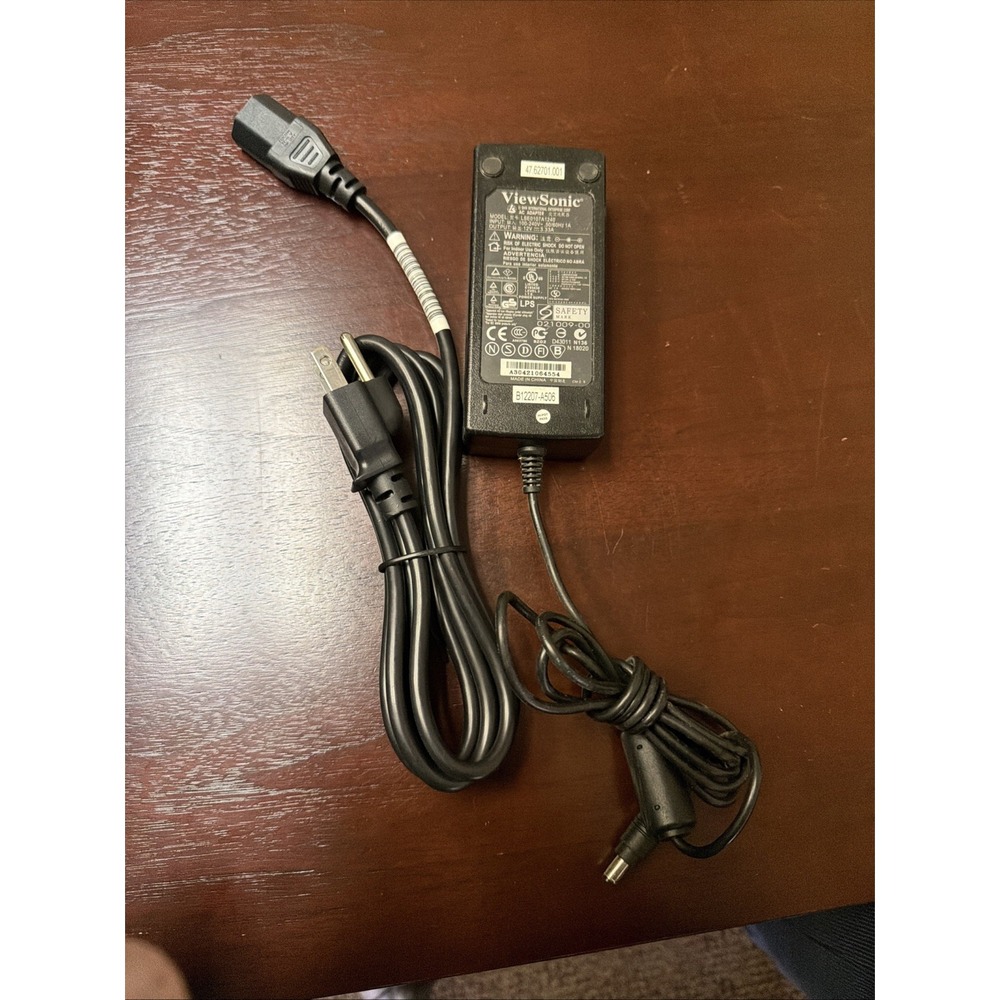 #AG) Genuine VIEWSONIC LSE0107A1240 Power Supply Adaptor 12V 3.33A OEM AC/DC